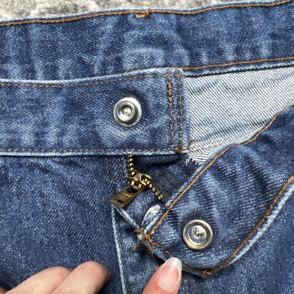 Carhartt FR Flame Resistant Straight Leg Blue Jeans Mens 42x32 FRB160 DNM Denim - Picture 4 of 12